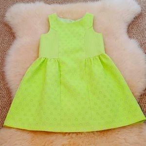Cat & Jack Girls Dress Neon Green 6/6X